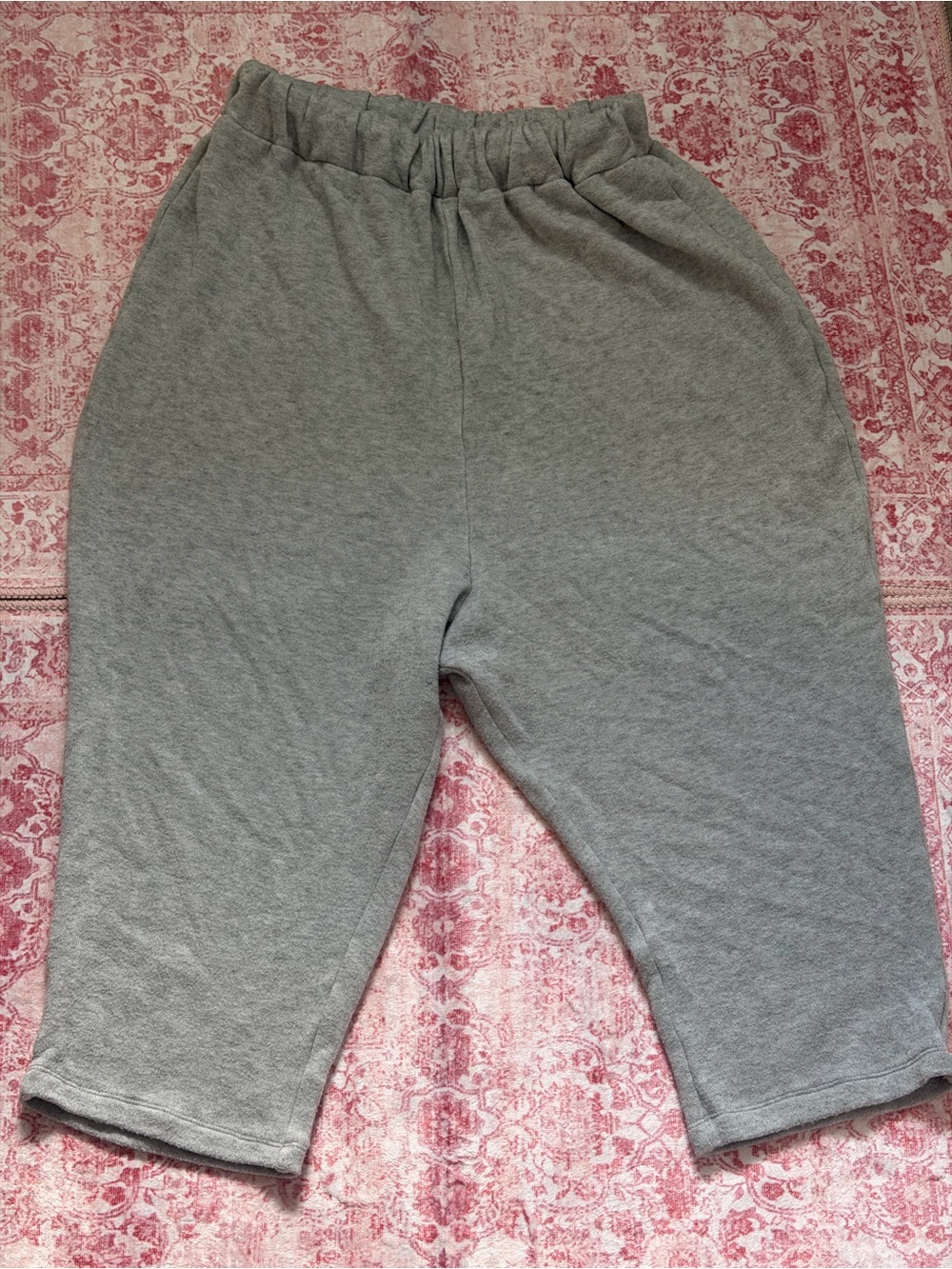 Women’s Gray Elastic-Waist Jogger Pants
